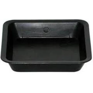 Square Saucer 22.5x22.5x3 Black | Diameter 23 cm
