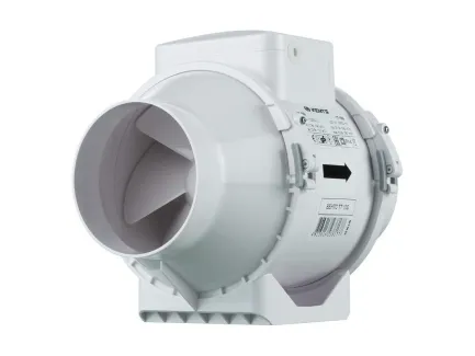 VENTS TT 100 Dual Power with Wired Switch | Inline Extractor Fan 100 mm | 145/187 m³/h